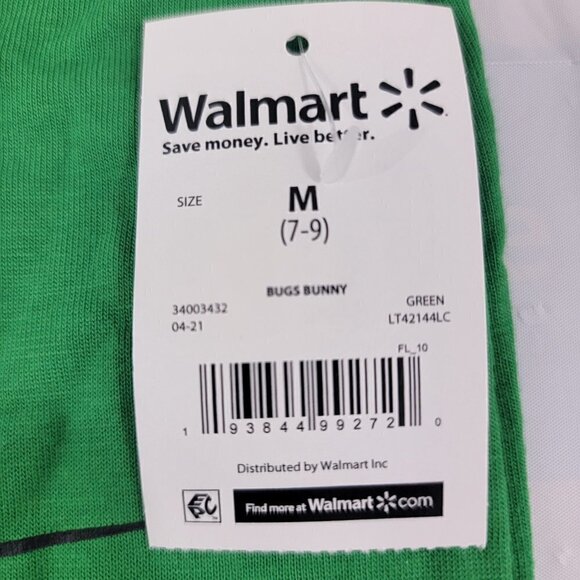 Looney Tunes Bugs Bunny Christmas Print Snowflakes Graphic T-Shirt - Picture 5 of 13